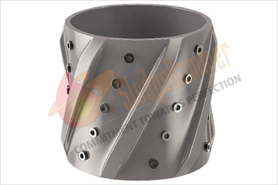 Aluminum Spiral Vane Rigid Centralizer Fixed