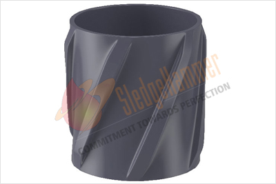 Aluminum Spiral Vane Solid Rigid Centralizer